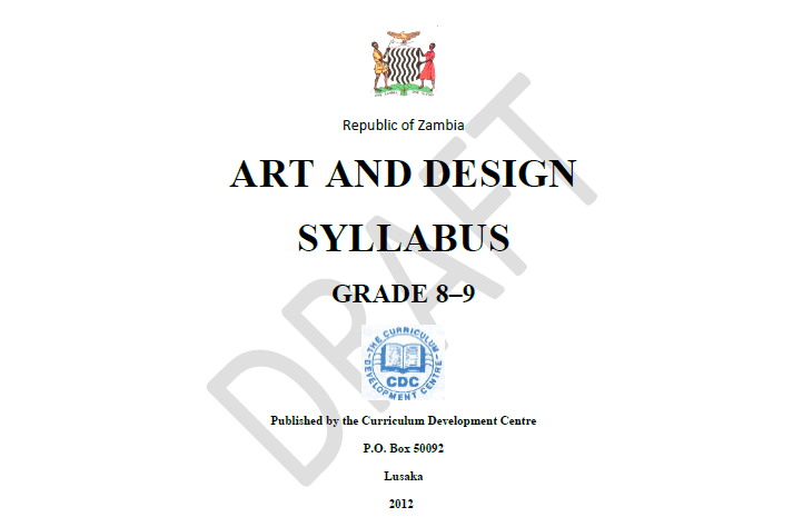 ART AND DESIGN SYLLABUS GRADE 8–9