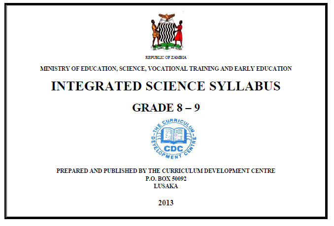 INTEGRATED SCIENCE SYLLABUS GRADE 8 – 9
