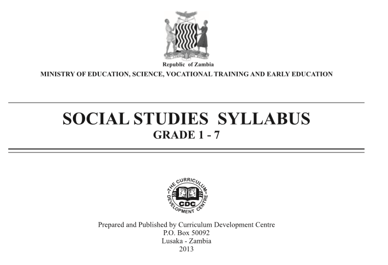 SOCIAL STUDIES GRADE 1 – 7