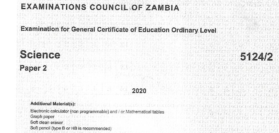 ECZ 2020 Exam Past Papers for All Grades